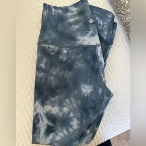Blue Tie-Dye Leggings